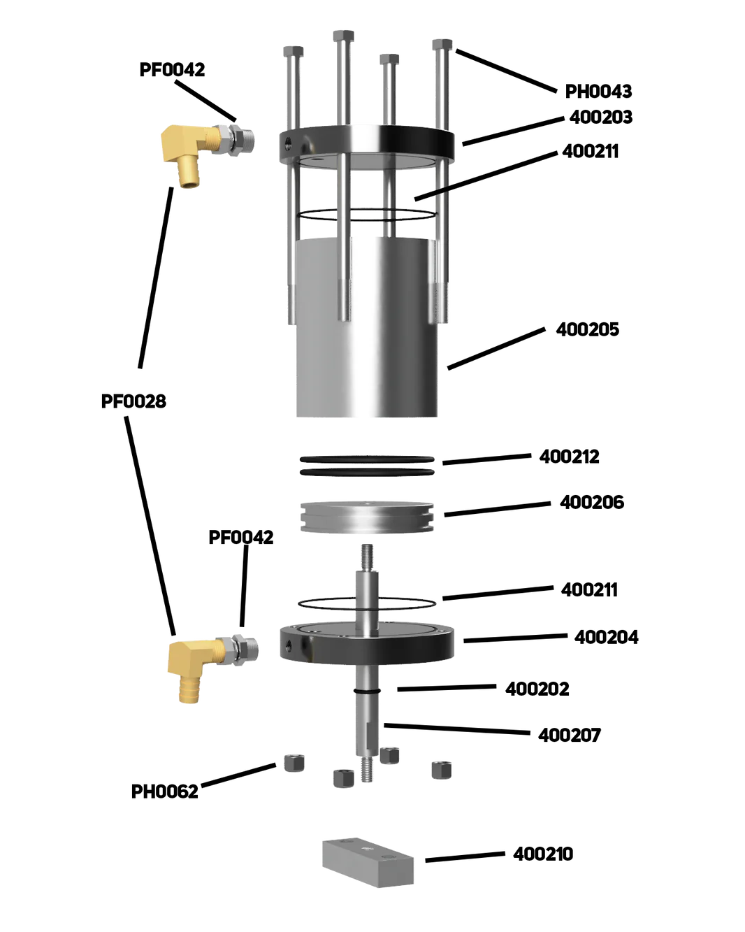 SFE 5" Air Motor Assembly