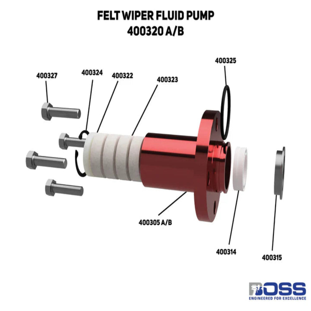 SFE Complete Fluid Pump Repair Kit Felt Wiper Style