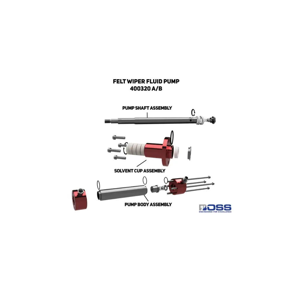 SFE 1.25" ISO Felt Wiper Fluid Pump for BOSS Machine
